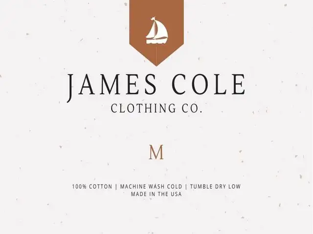 clothing label template 004