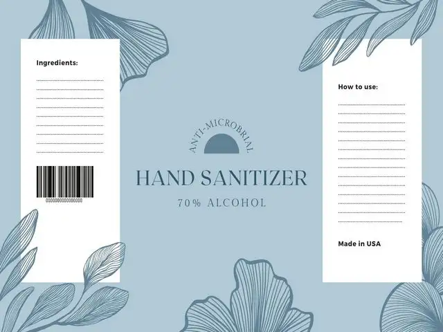 hand sanitizer label template 01 hand sanitizer label template 01