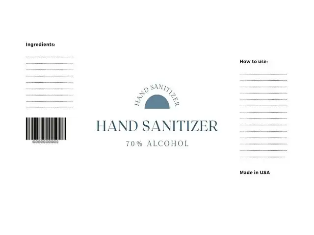 hand sanitizer label template 04 hand sanitizer label template 04