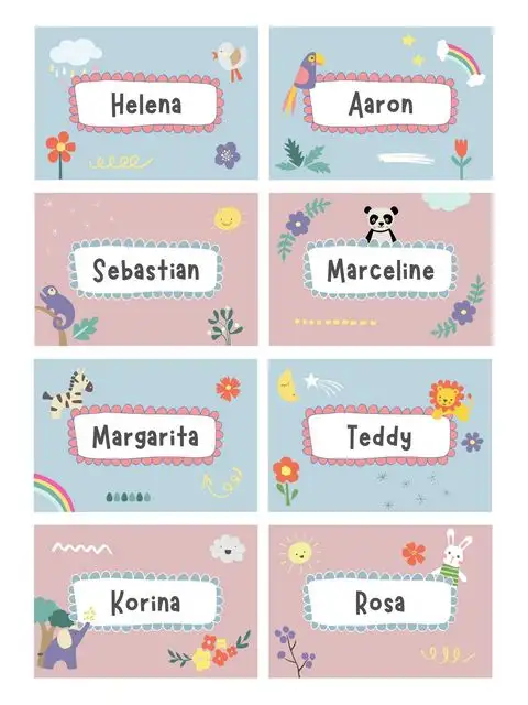name labels for school 05