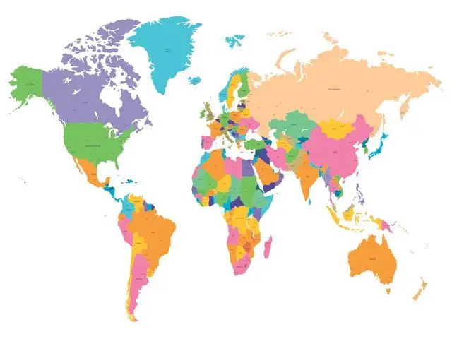 world map without labels